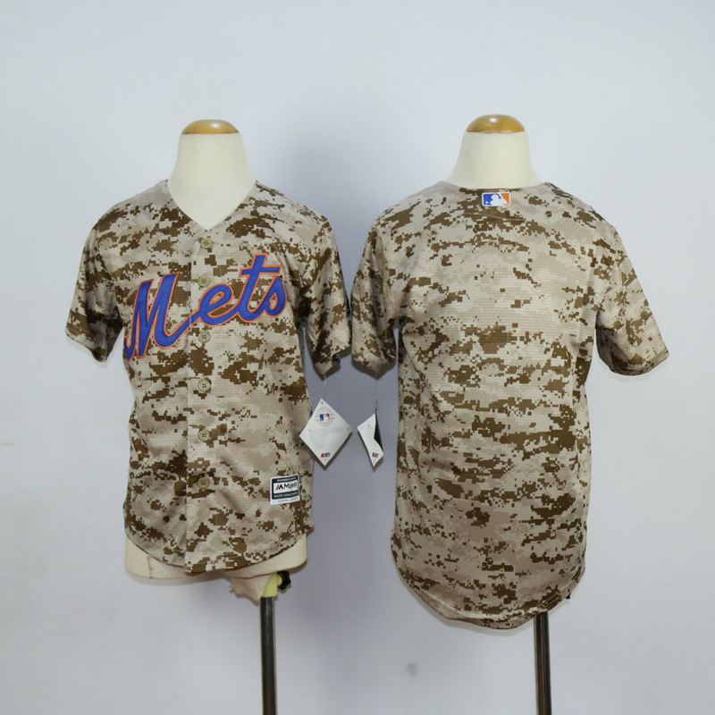 Youth New York Mets Blank Camo MLB Jerseys->women mlb jersey->Women Jersey